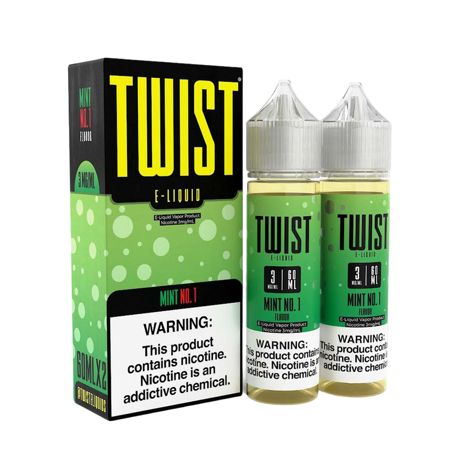 Twist Freebase Vape Juice 0 Mg 2x60 Ml Mint No. 1