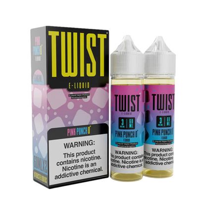 Twist eLiquid Freebase 120mL (2x60mL) Vape Juice 0 Mg Pink Punch No.1 (Lemonade)