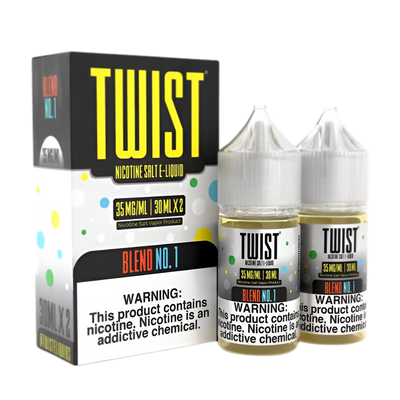 Twist eLiquid Nic Salt 60mL (2x30mL) Vape Juice 35 Mg Blend No.1 (Tropical Pucker Punch)