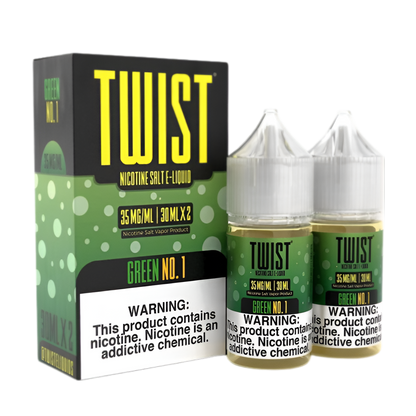 Twist Salt Nicotine Vape Juice 35 Mg Green No.1 (Honewdew Melon Chew) 