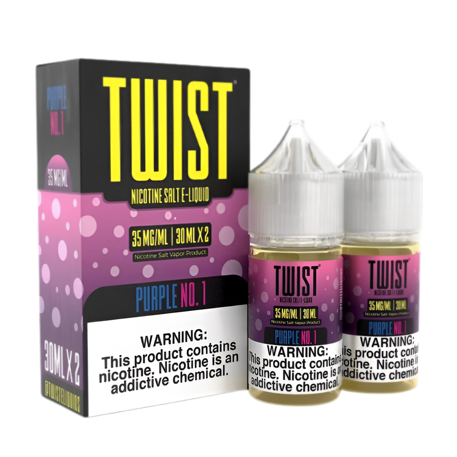 Twist eLiquid Nic Salt 60mL (2x30mL) Vape Juice 35 Mg Pink Punch No.0º (Iced Pink Punch)