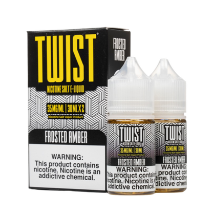 Twist Salt Nicotine Vape Juice 50 Mg Frosted Amber (Frosted Sugar Cookie) 