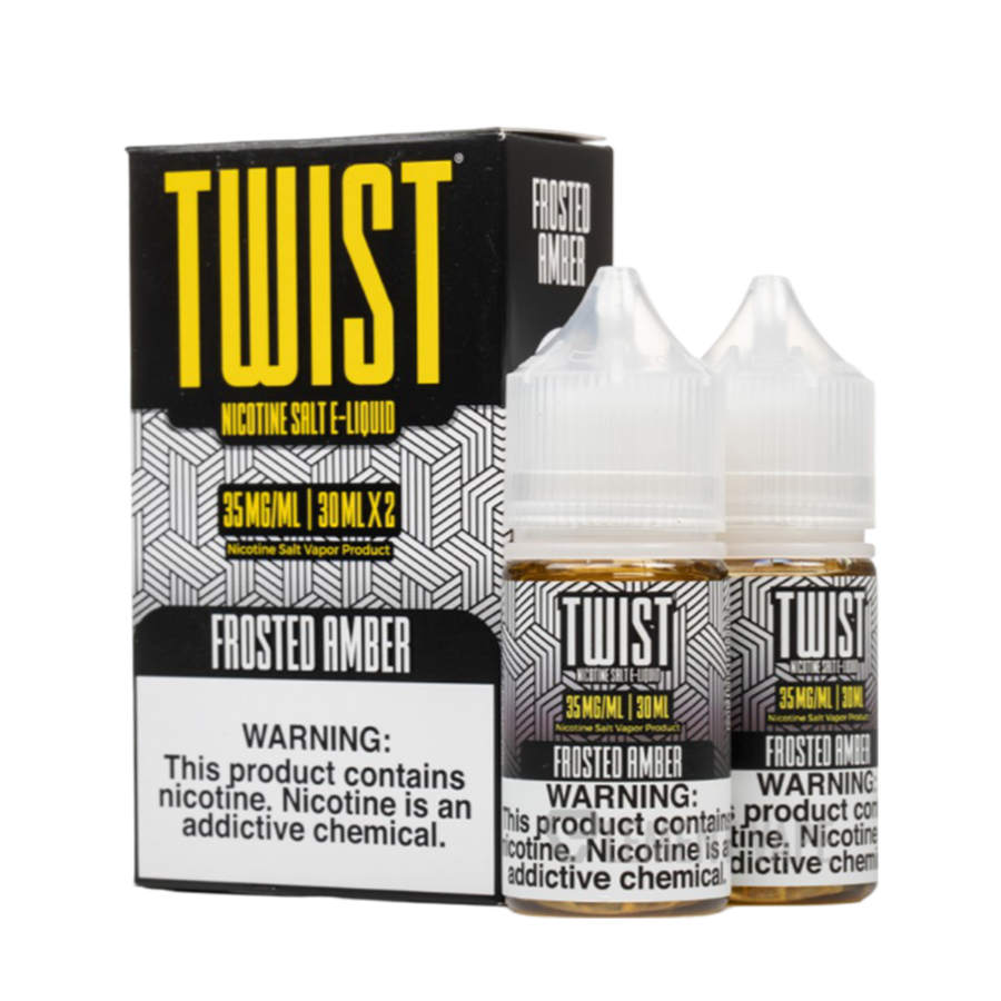 Twist Salt Nicotine Vape Juice 50 Mg Frosted Amber (Frosted Sugar Cookie) 