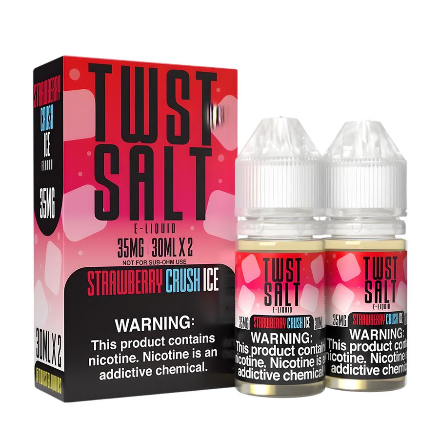 Twist eLiquid Nic Salt 60mL (2x30mL) Vape Juice 35 Mg Iced Strawberry Crush