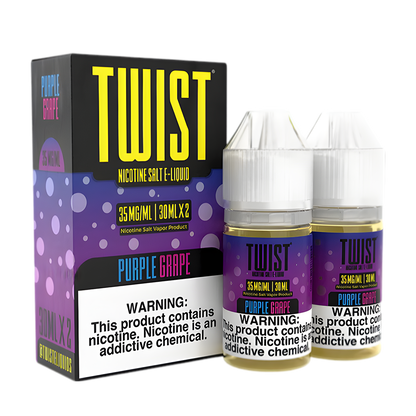 Twist Salt Nicotine Vape Juice 35 Mg Purple Grape 