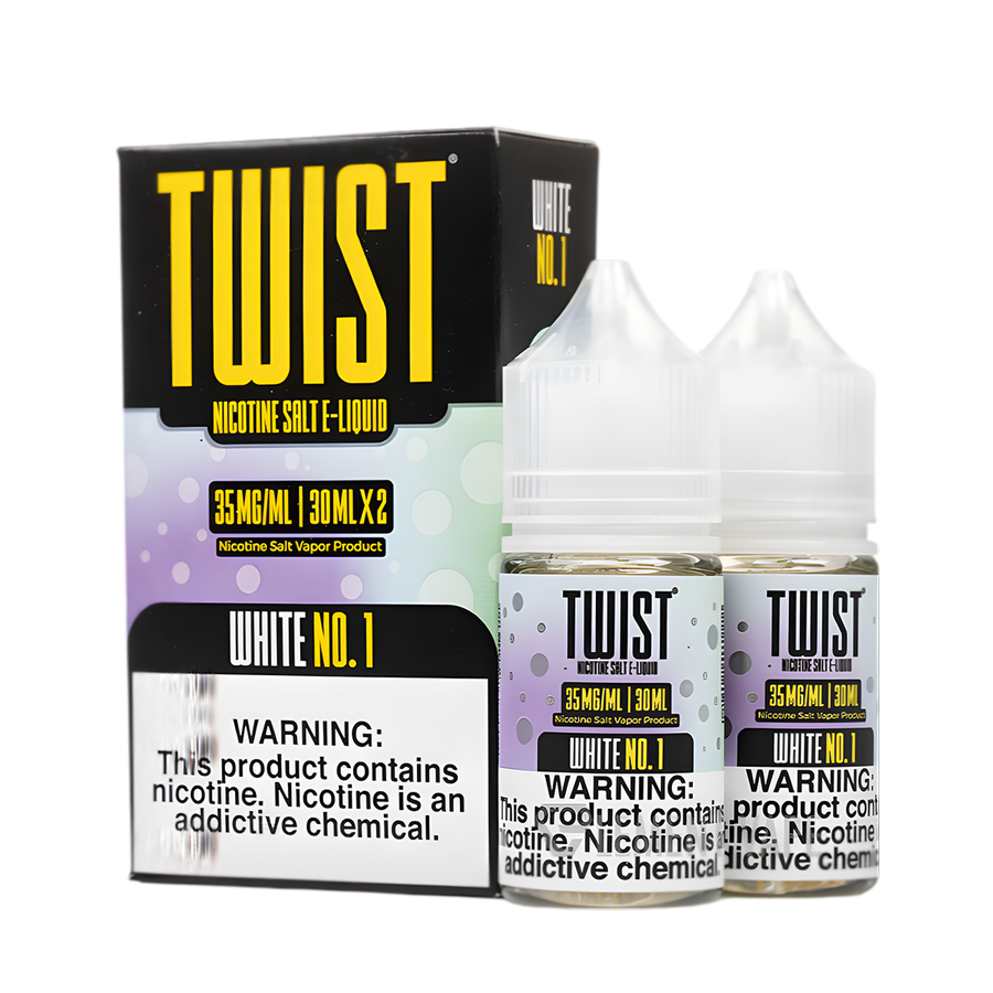 Twist Salt Nicotine Vape Juice 35 Mg White No.1 (Bearhemian White Gummy) 