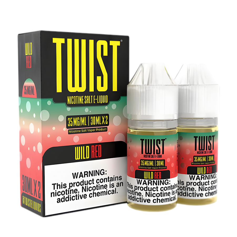 Twist Salt Nicotine Vape Juice 35 Mg Wild Red (Wild Watermelon Lemonade) 