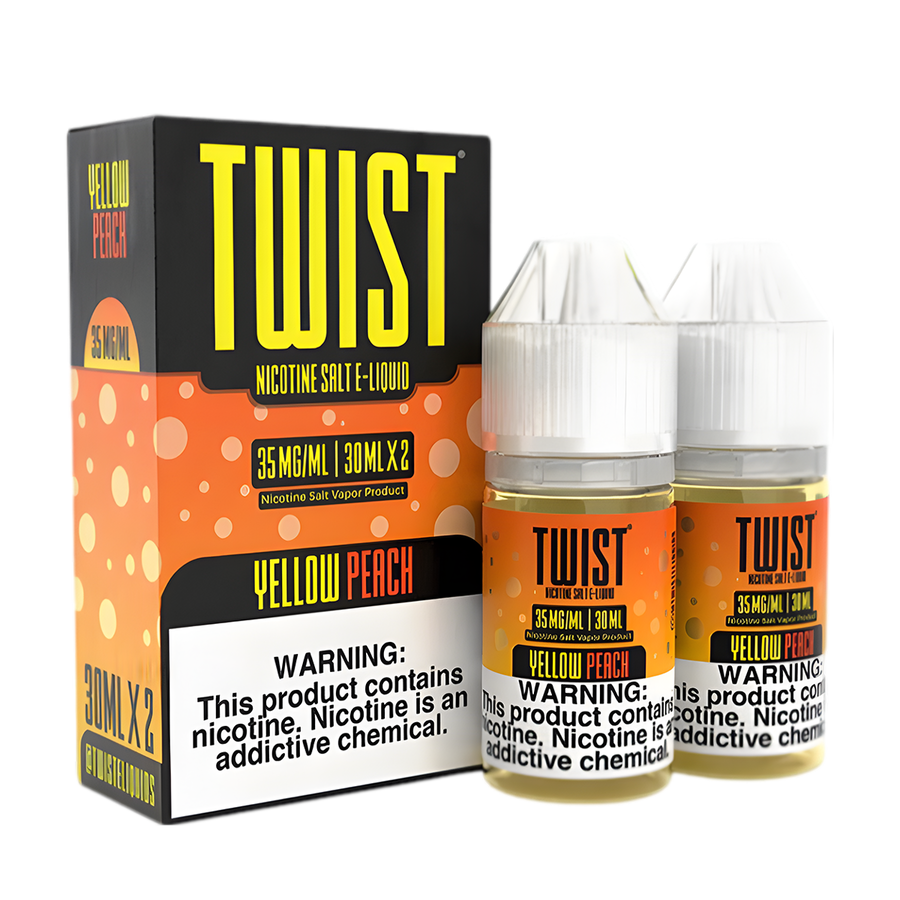 Twist Salt Nicotine Vape Juice 35 Mg Yellow Peach (Banana Oatmeal Cookie) 