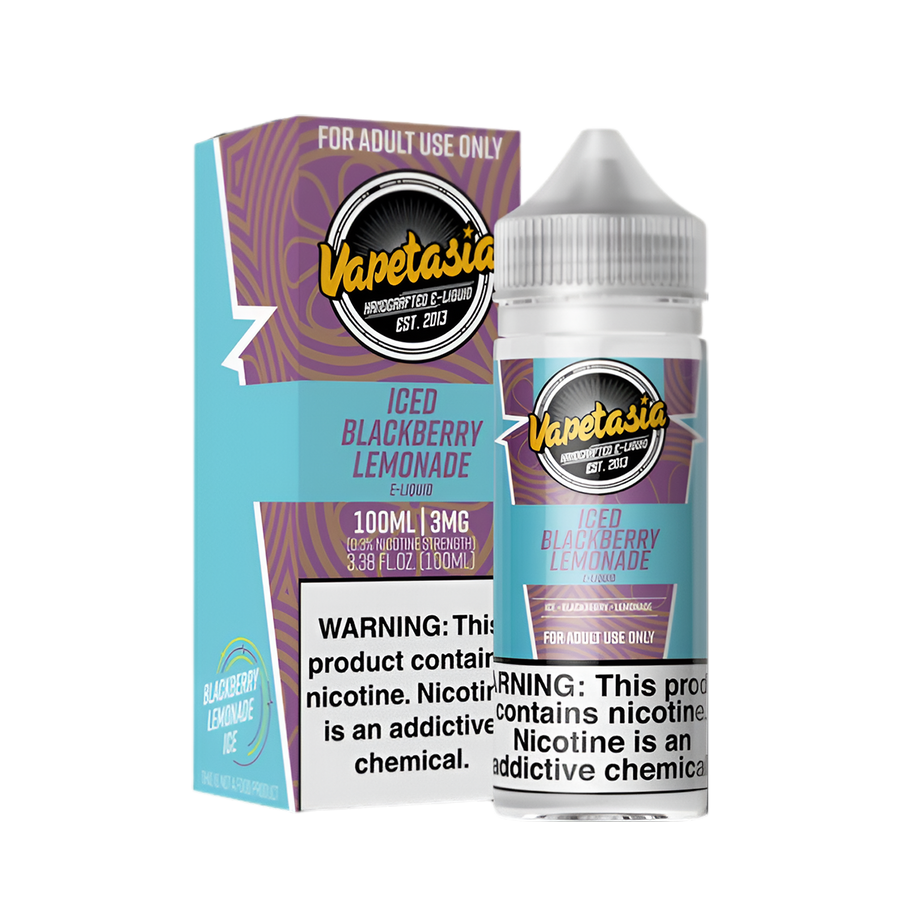 VapeTasia Iced Freebase Vape Juice 0 Mg 100 Ml Blackberry Lemonade Iced