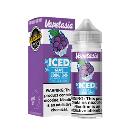 VapeTasia Iced Freebase Vape Juice 0 Mg 100 Ml Grape Iced