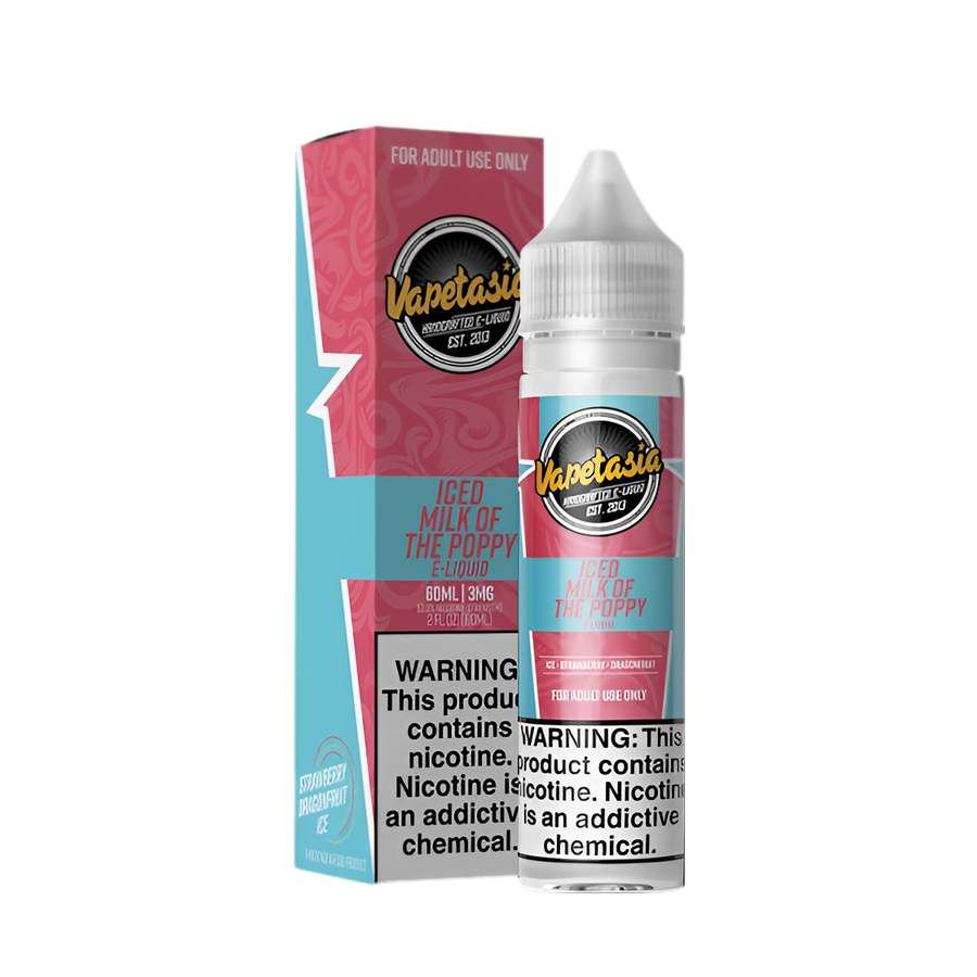 VapeTasia Iced Freebase Vape Juice 0 Mg 60 Ml Milk Of The Poppy Iced