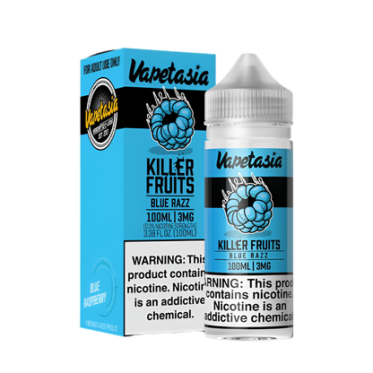 VapeTasia Killer Fruits Freebase Vape Juice 0 Mg 100 Ml Blue Razz