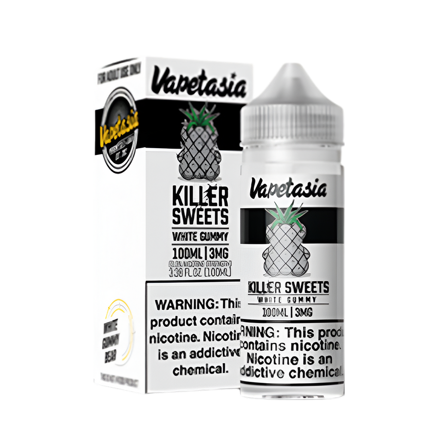 VapeTasia Killer Sweets Freebase Vape Juice 0 Mg White Gummy 