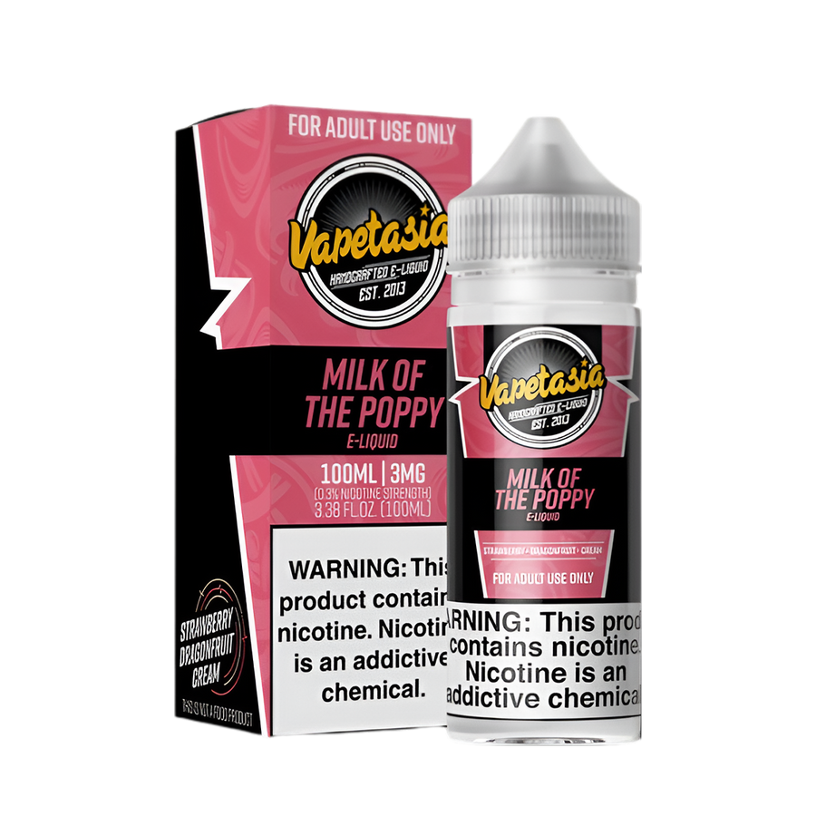 VapeTasia Freebase Vape Juice 100 Ml 0 Mg Milk Of The Poppy