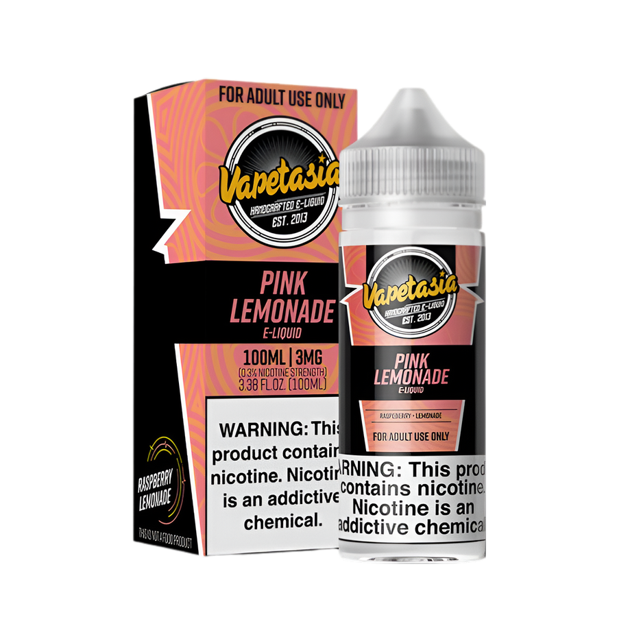 VapeTasia Freebase Vape Juice 100 Ml 0 Mg Pink Lemonade