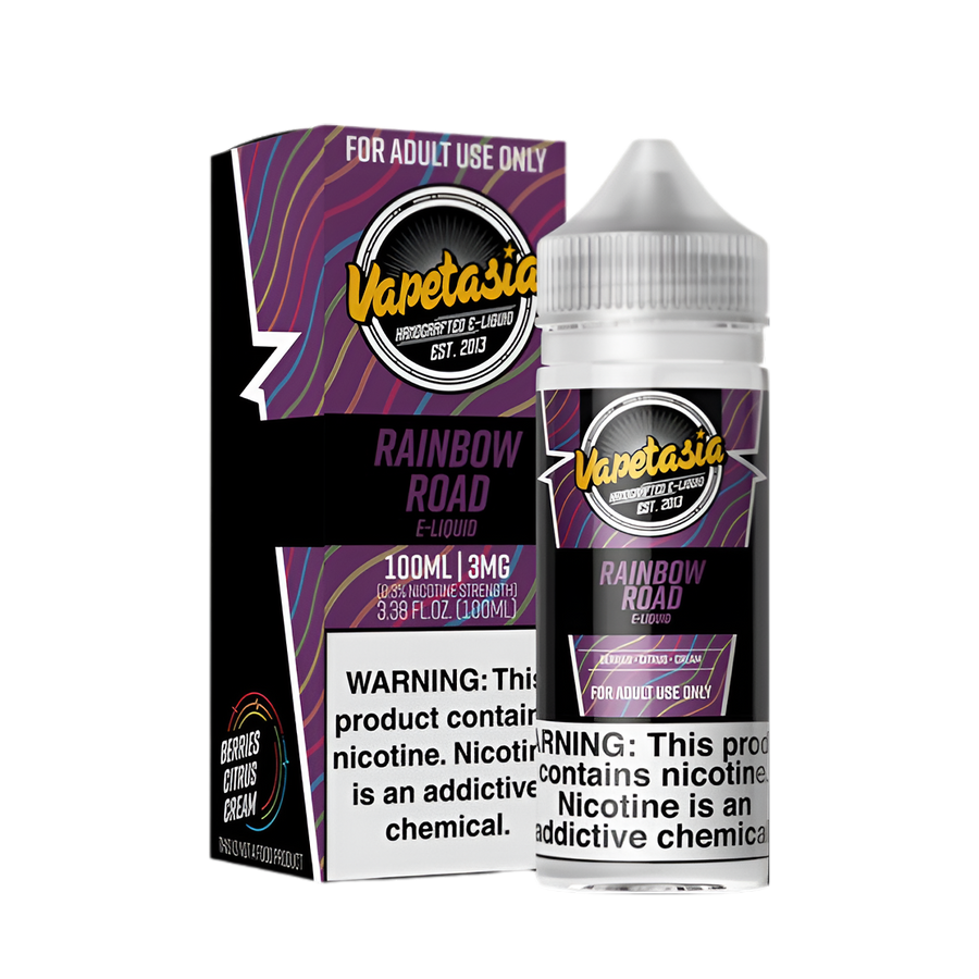 VapeTasia Freebase Vape Juice 100 Ml 0 Mg Rainbow Road