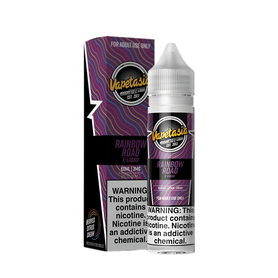 VapeTasia Freebase Vape Juice 60 Ml 0 Mg Rainbow Road