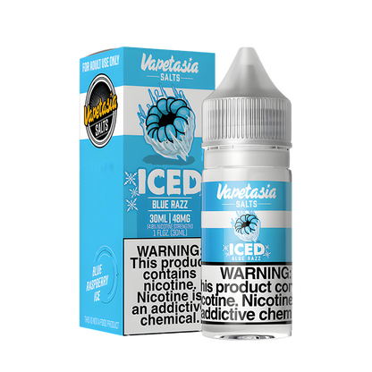 VapeTasia Killer Fruit Iced Salt Nicotine Vape Juice 24 Mg 30 Ml Iced Blue Razz