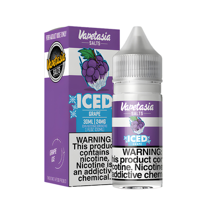 VapeTasia Killer Fruit Iced Salt Nicotine Vape Juice 24 Mg 30 Ml Iced Grape