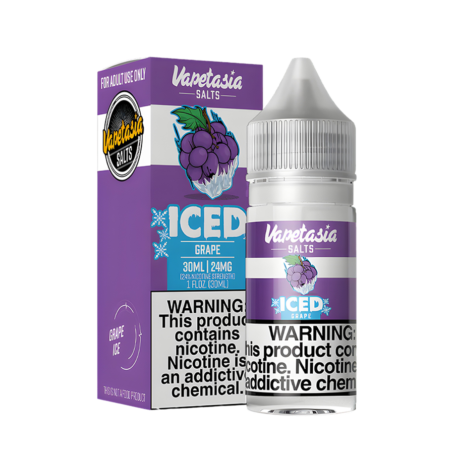 VapeTasia Killer Fruit Iced Salt Nicotine Vape Juice 24 Mg 30 Ml Iced Grape