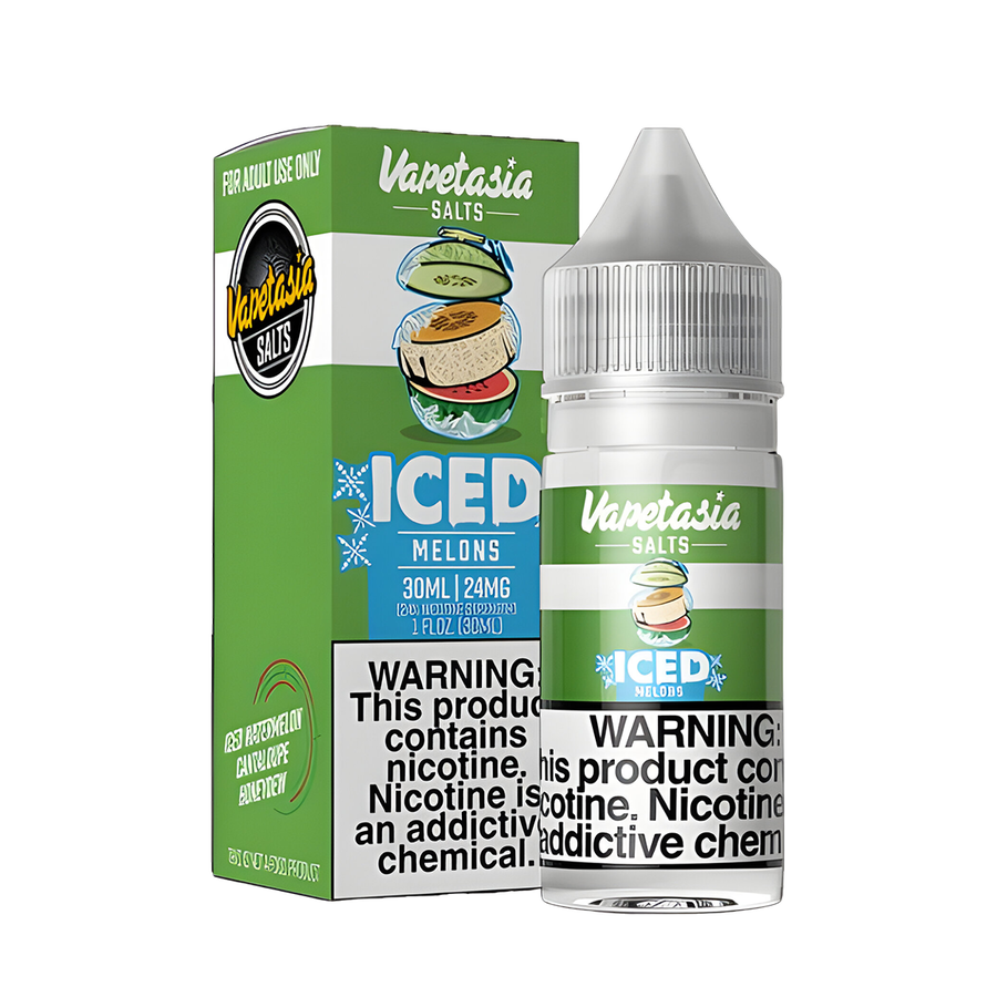 VapeTasia Killer Fruit Iced Salt Nicotine Vape Juice 24 Mg 30 Ml Iced Melons