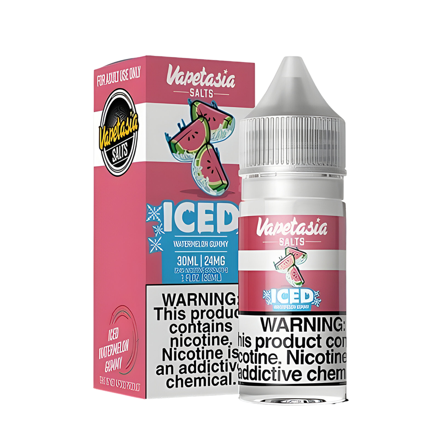 VapeTasia Killer Fruit Iced Salt Nicotine Vape Juice 24 Mg 30 Ml Iced Watermelon Gummy