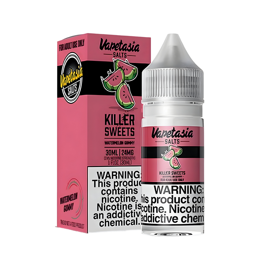 VapeTasia Killer Fruit Salt Nicotine Vape Juice 48 Mg 30 Ml Watermelon Gummy