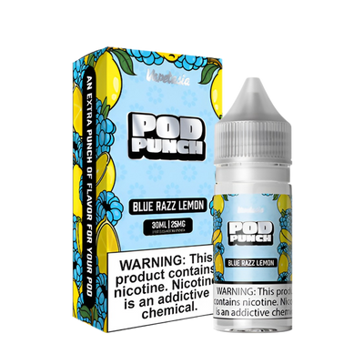 VapeTasia Pod Punch Salt Nicotine Vape Juice 25 Mg Blue Razz Lemon 