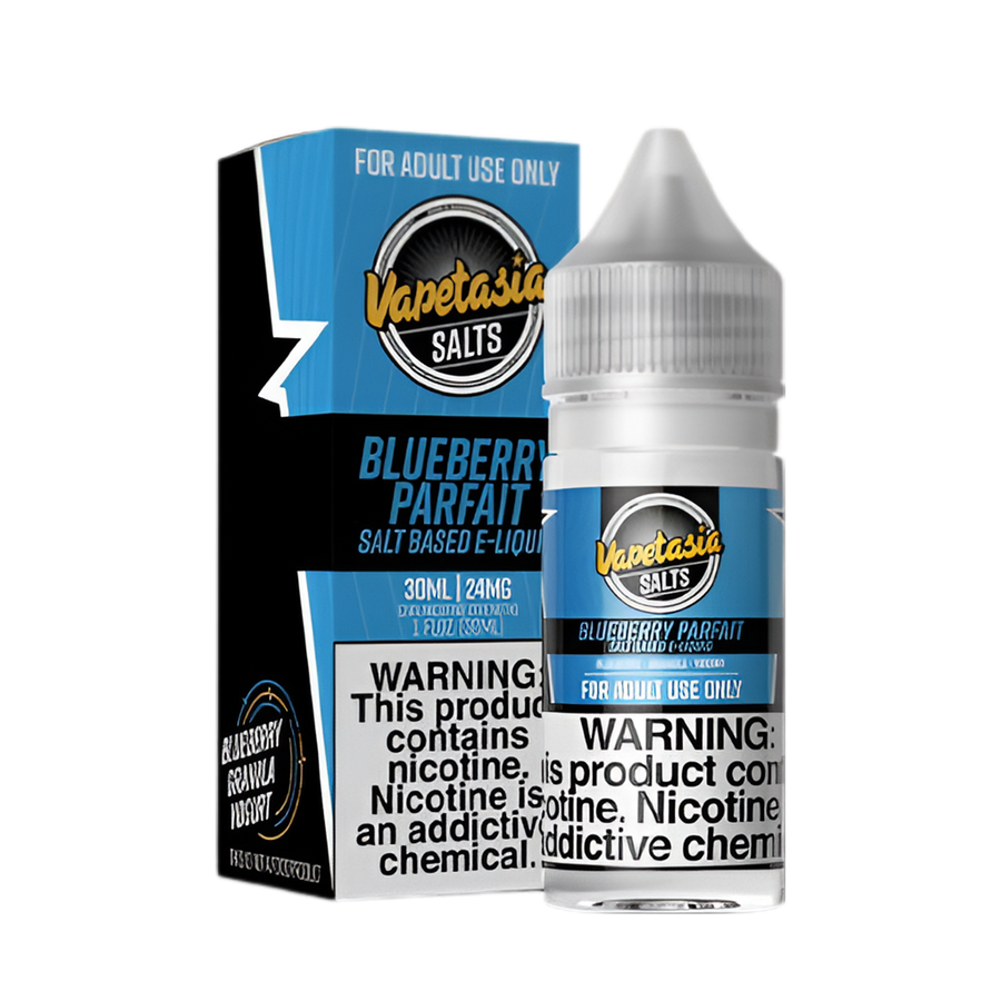 VapeTasia Salt Nicotine Vape Juice 24 Mg Blueberry Parfait 