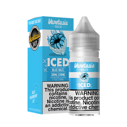 VapeTasia Iced Salt Nicotine Vape Juice 24 Mg 30 Ml Blueberry Parfait Iced