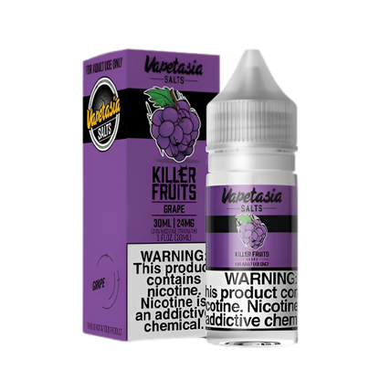 VapeTasia Killer Fruit Salt Nicotine Vape Juice 24 Mg 30 Ml Grape