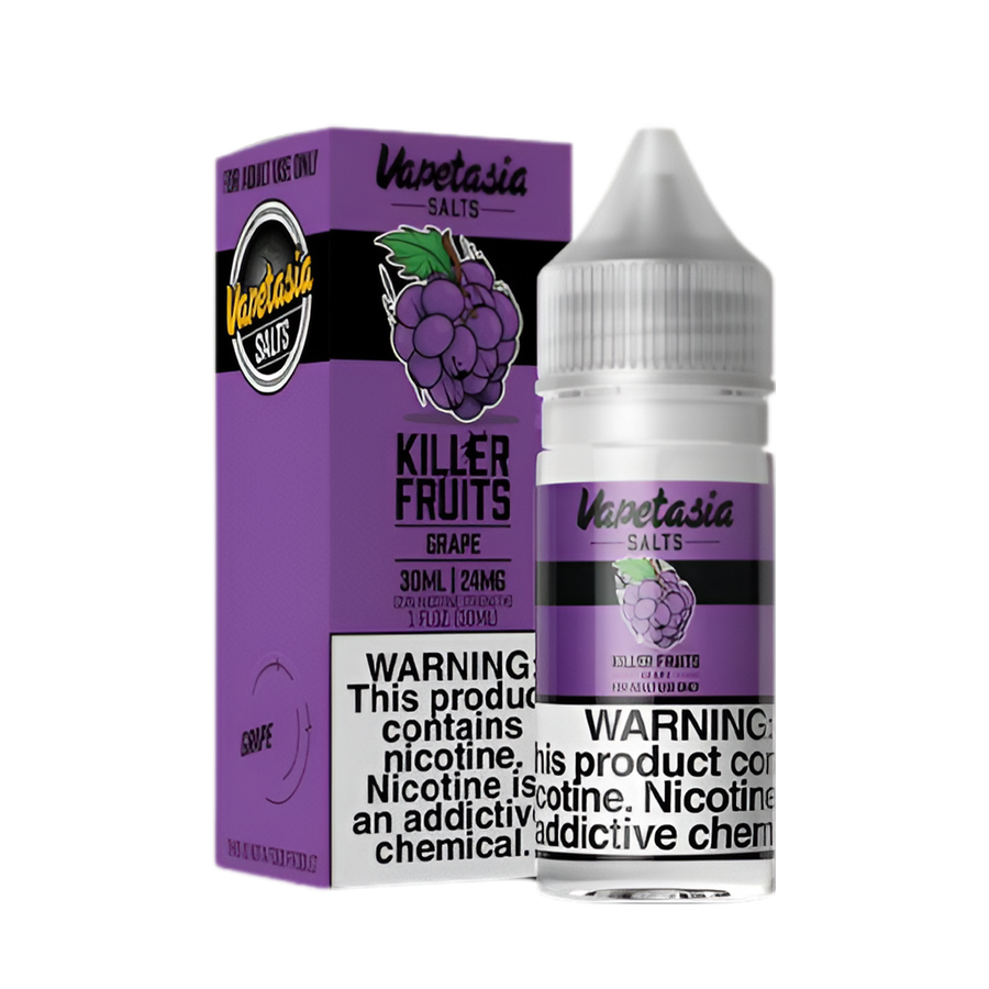 VapeTasia Killer Fruit Salt Nicotine Vape Juice 24 Mg 30 Ml Grape