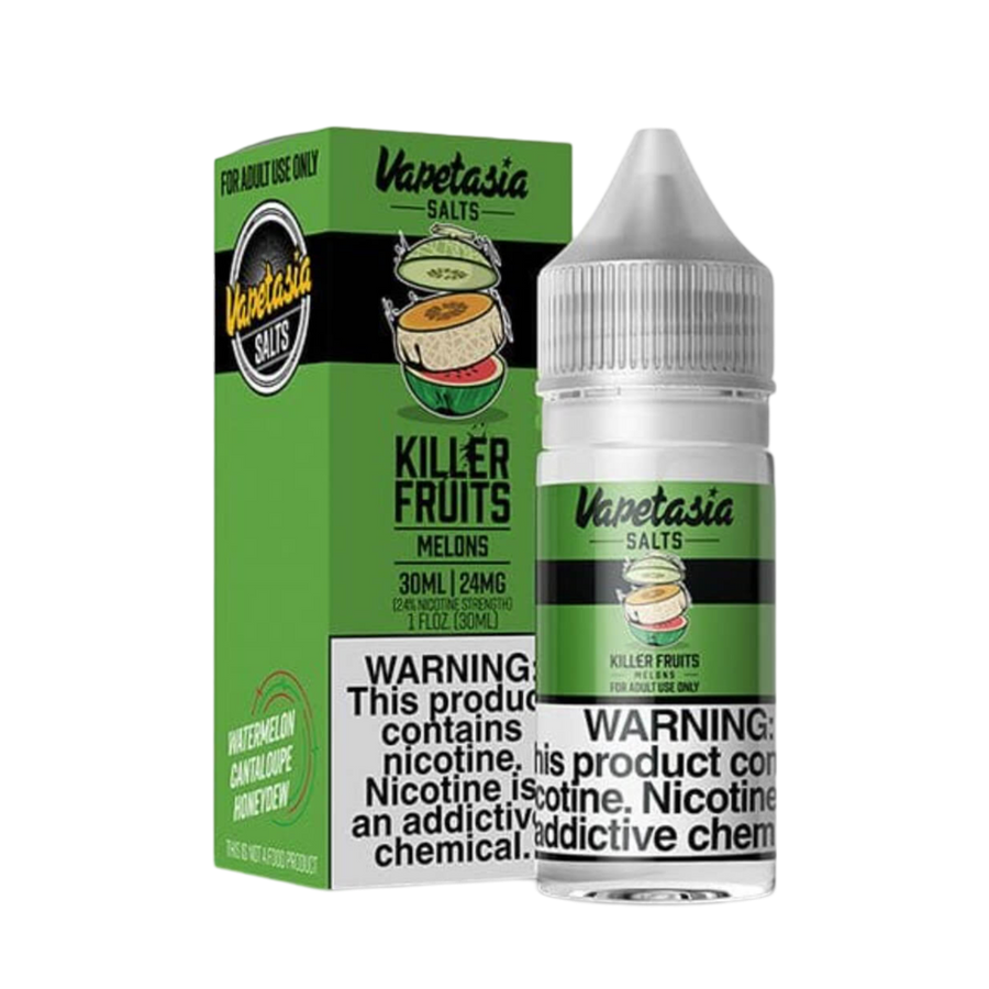 VapeTasia Killer Fruit Salt Nicotine Vape Juice 24 Mg 30 Ml Melons