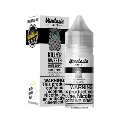 VapeTasia Killer Sweets Salt Nicotine Vape Juice 24 Mg White Gummy 