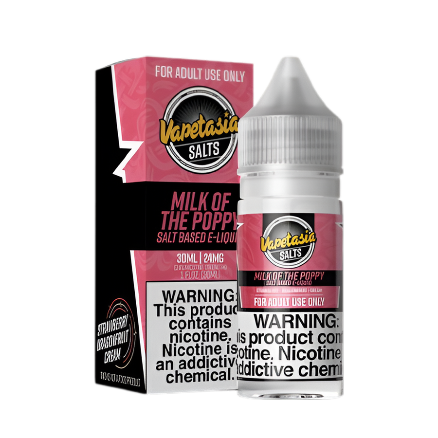 VapeTasia Salt Nicotine Vape Juice 24 Mg Milk Of The Poppy 