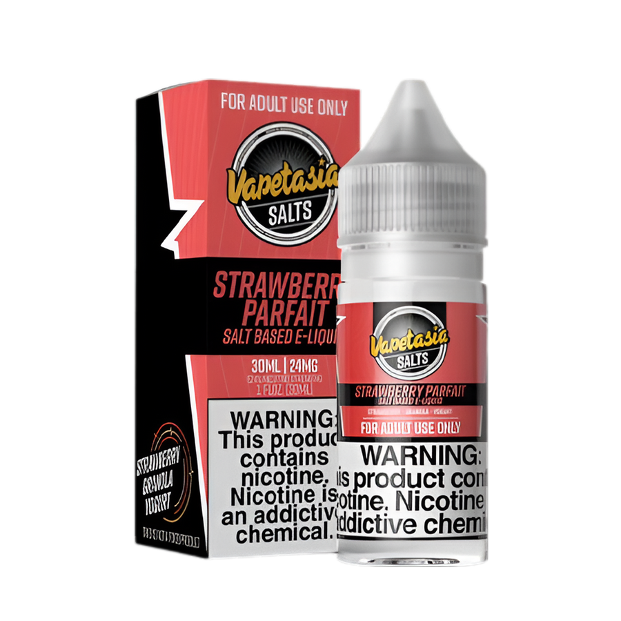 VapeTasia Salt Nicotine Vape Juice 24 Mg Strawberry Parfait 