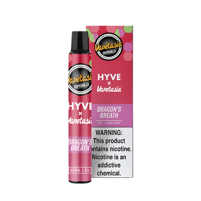 VapeTasia ☓ Hyve 2500 Disposable Vape Dragons Breath  