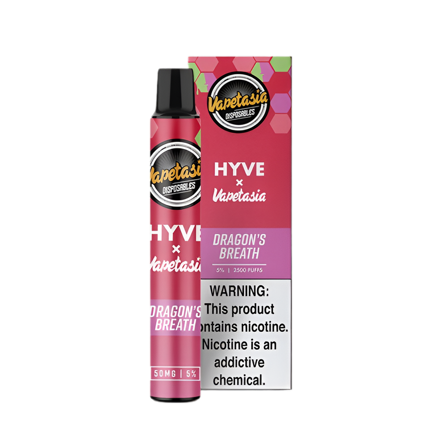 VapeTasia ☓ Hyve 2500 Disposable Vape Dragons Breath  