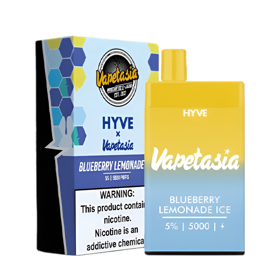 VapeTasia ☓ Hyve 5000 Disposable Vape Blueberry Lemonade Ice  