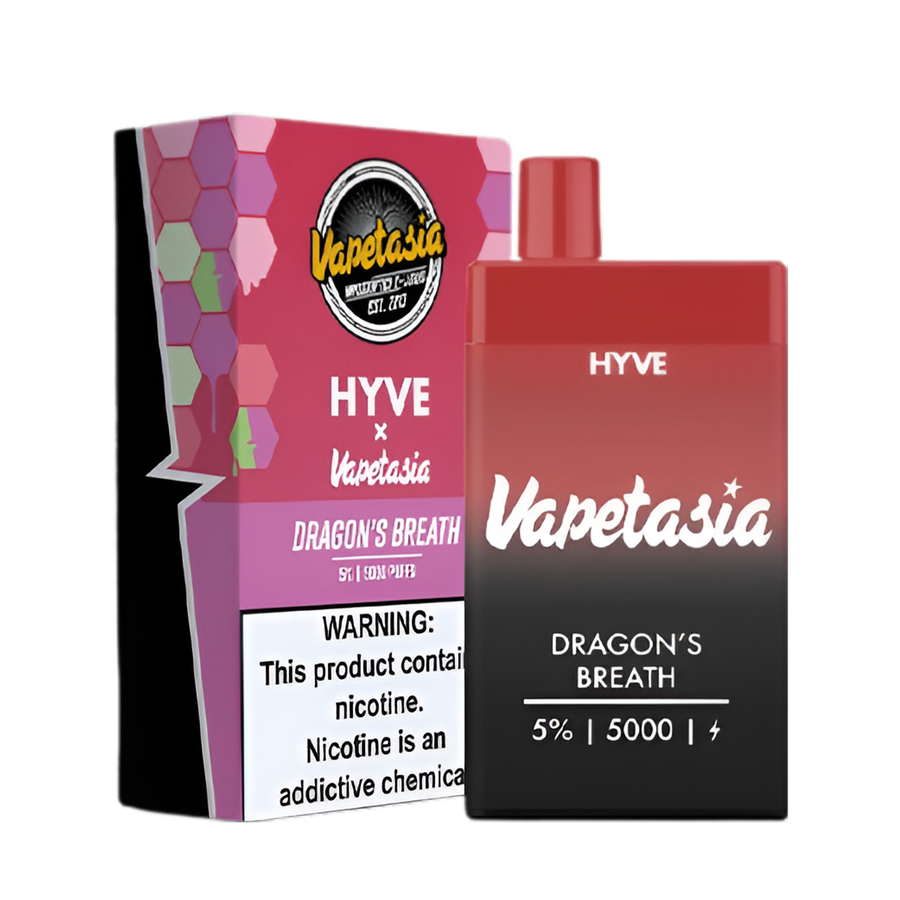 VapeTasia ☓ Hyve 5000 Disposable Vape Dragons Breath  