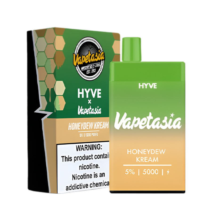 VapeTasia ☓ Hyve 5000 Disposable Vape Honeydew Kream  