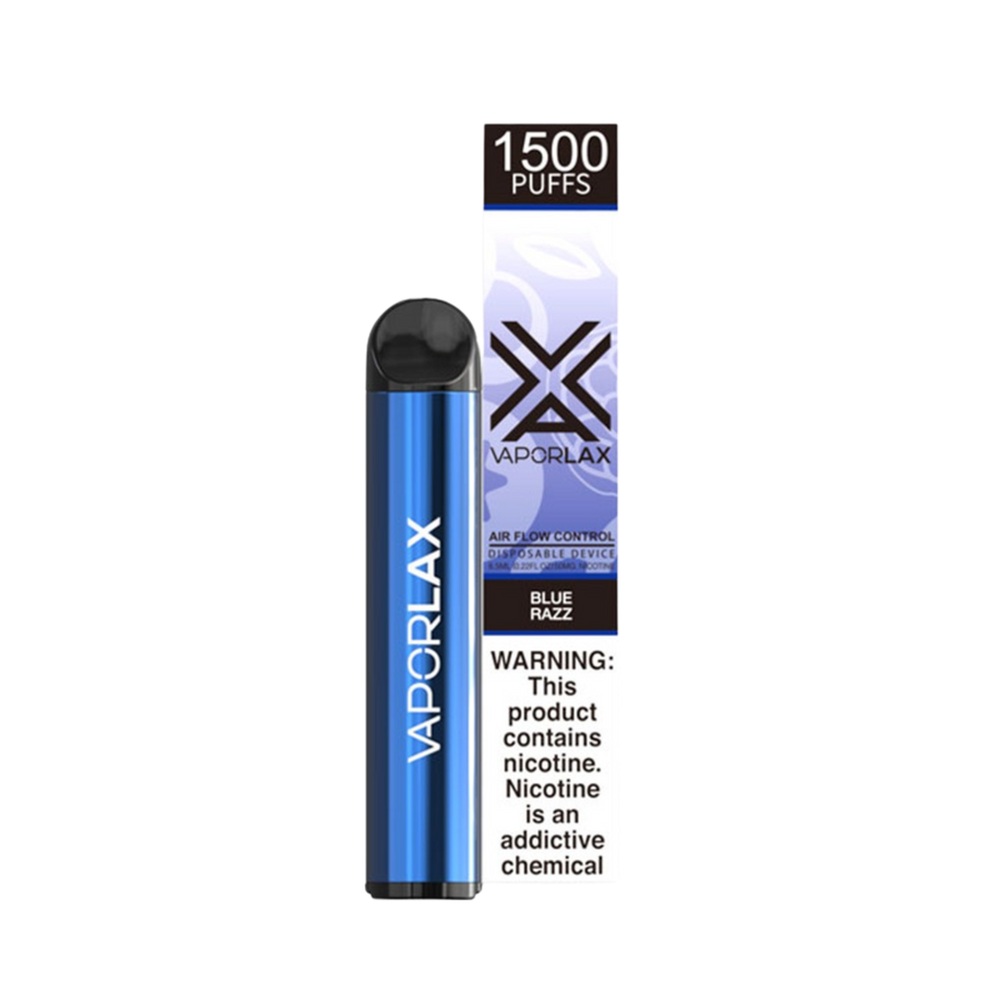 Vaporlax 1500 Disposable Vape Blue Razz  