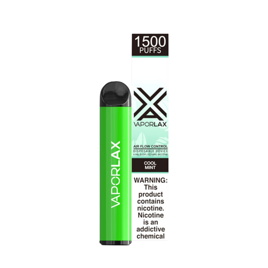 Vaporlax 1500 Disposable Vape Cool Mint  