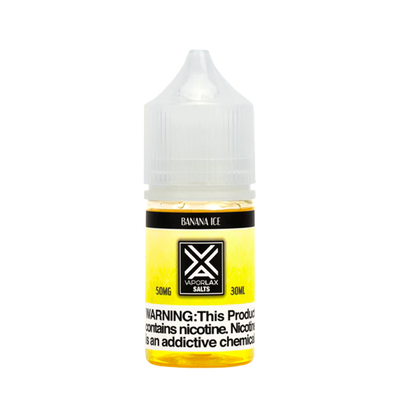 Vaporlax Salt Nicotine Vape Juice 50 Mg Banana Ice 