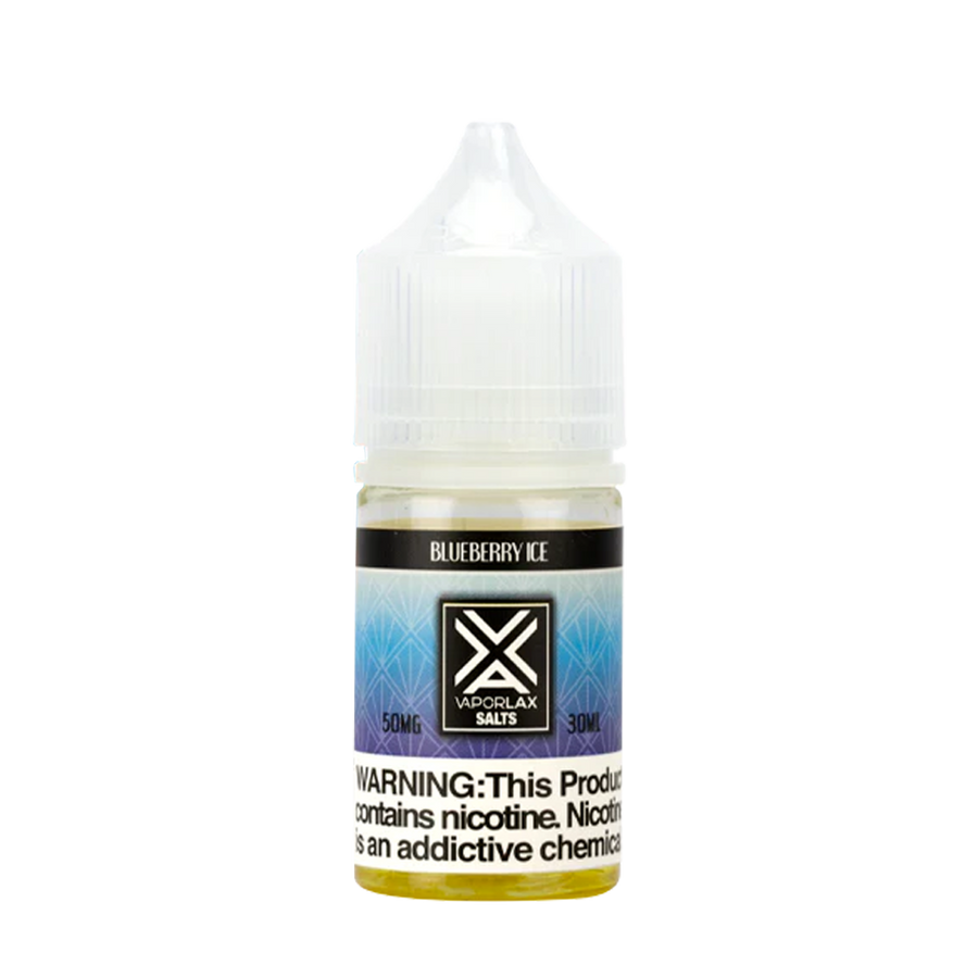 Vaporlax Salt Nicotine Vape Juice 50 Mg 30 Ml Blueberry Ice
