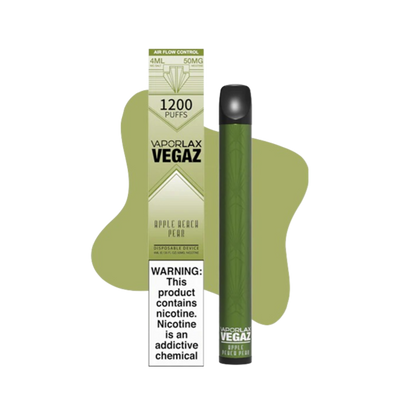 Vaporlax Vegaz Disposable Vape Pen Apple Peach Pear  