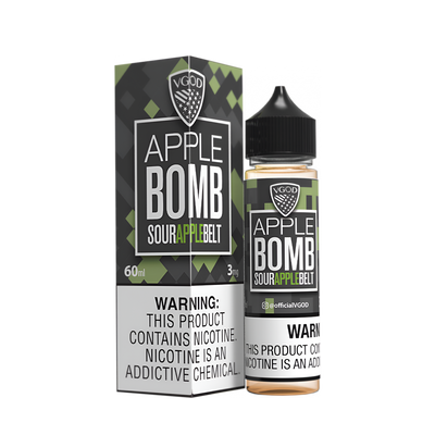 VGOD Bomb Line Freebase Vape Juice 0 Mg Apple Bomb (Sour Apple Belt) 