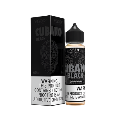 VGOD Cigar Line Freebase Vape Juice 0 Mg Cubano Black 