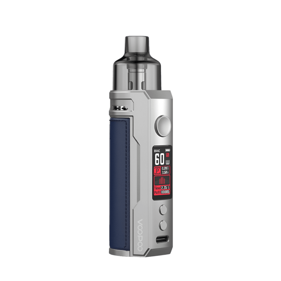 Voopoo Drag S Pod-Mod Kit Silver Blue  