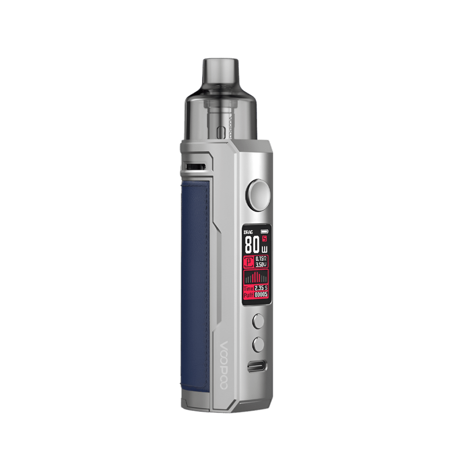 Voopoo Drag X Pod-Mod Kit Silver Blue  